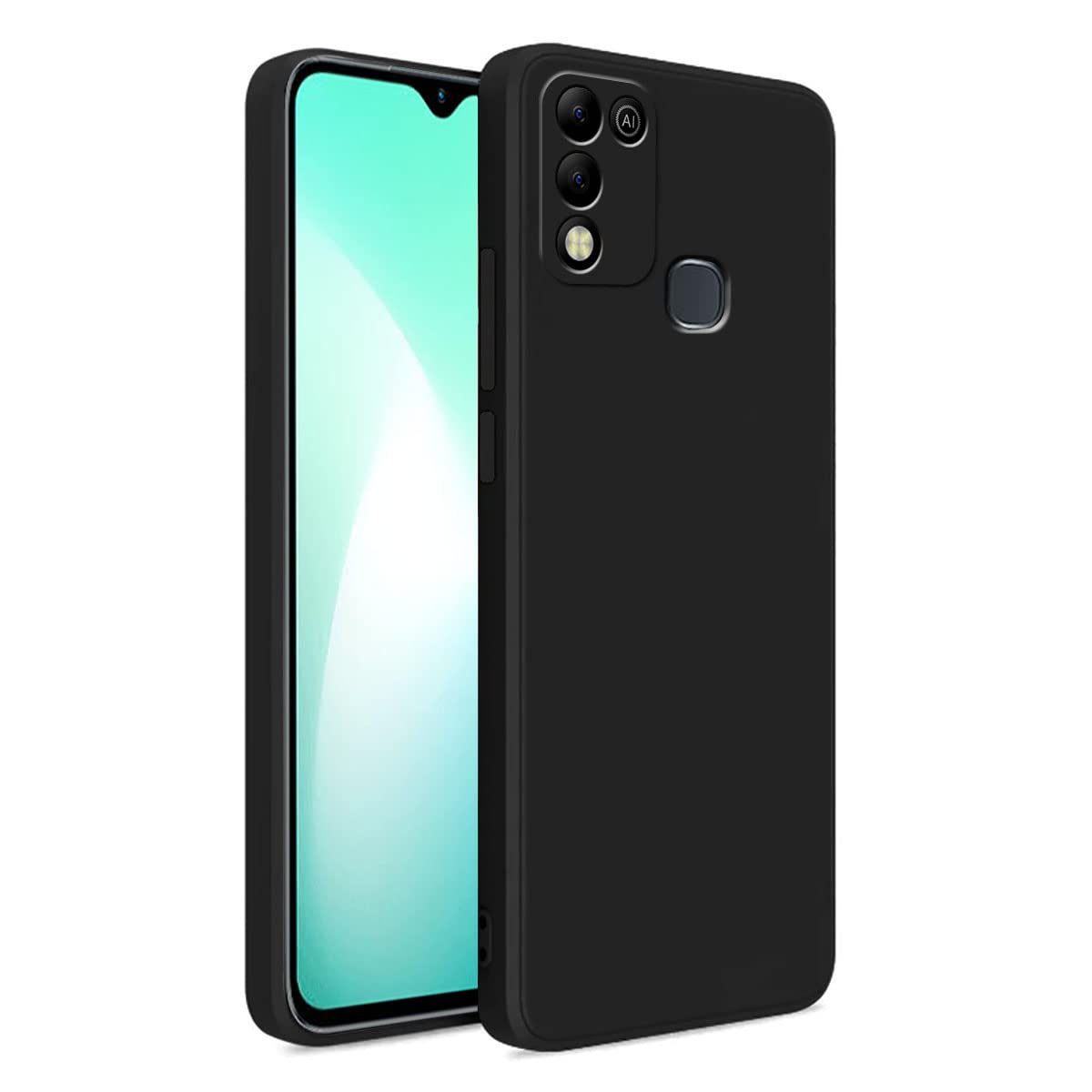 LIRAMARK Silicone Soft Back Cover Case for Infinix Hot 11 Play/Hot 10 Play (Silicone Black) (B0BL17JPKR) Amazon Price History, Amazon Price Tracker