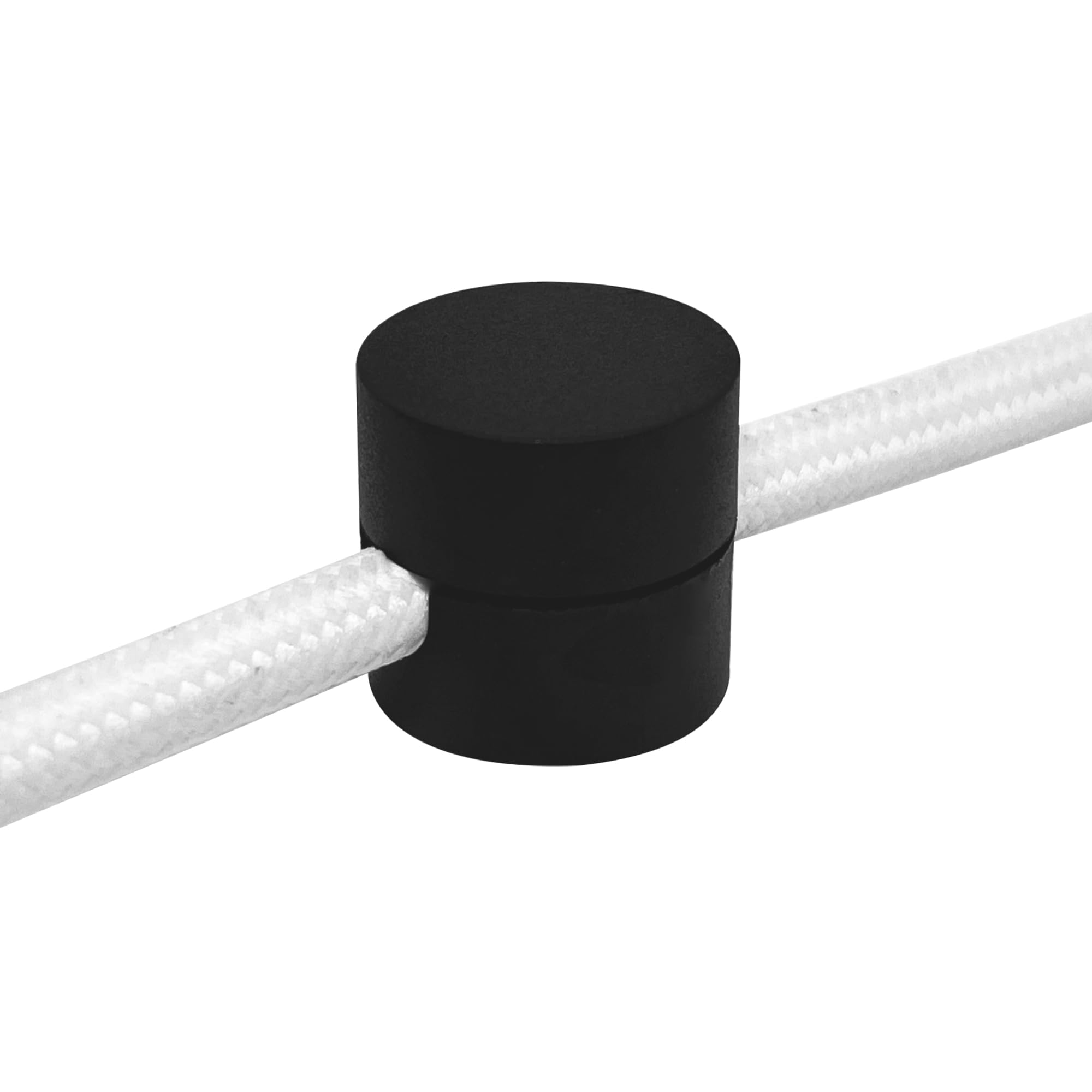 smartect Decentratore da Parete e Soffitto per Cavi 8 Pezzi Nero Ø20x18 mm