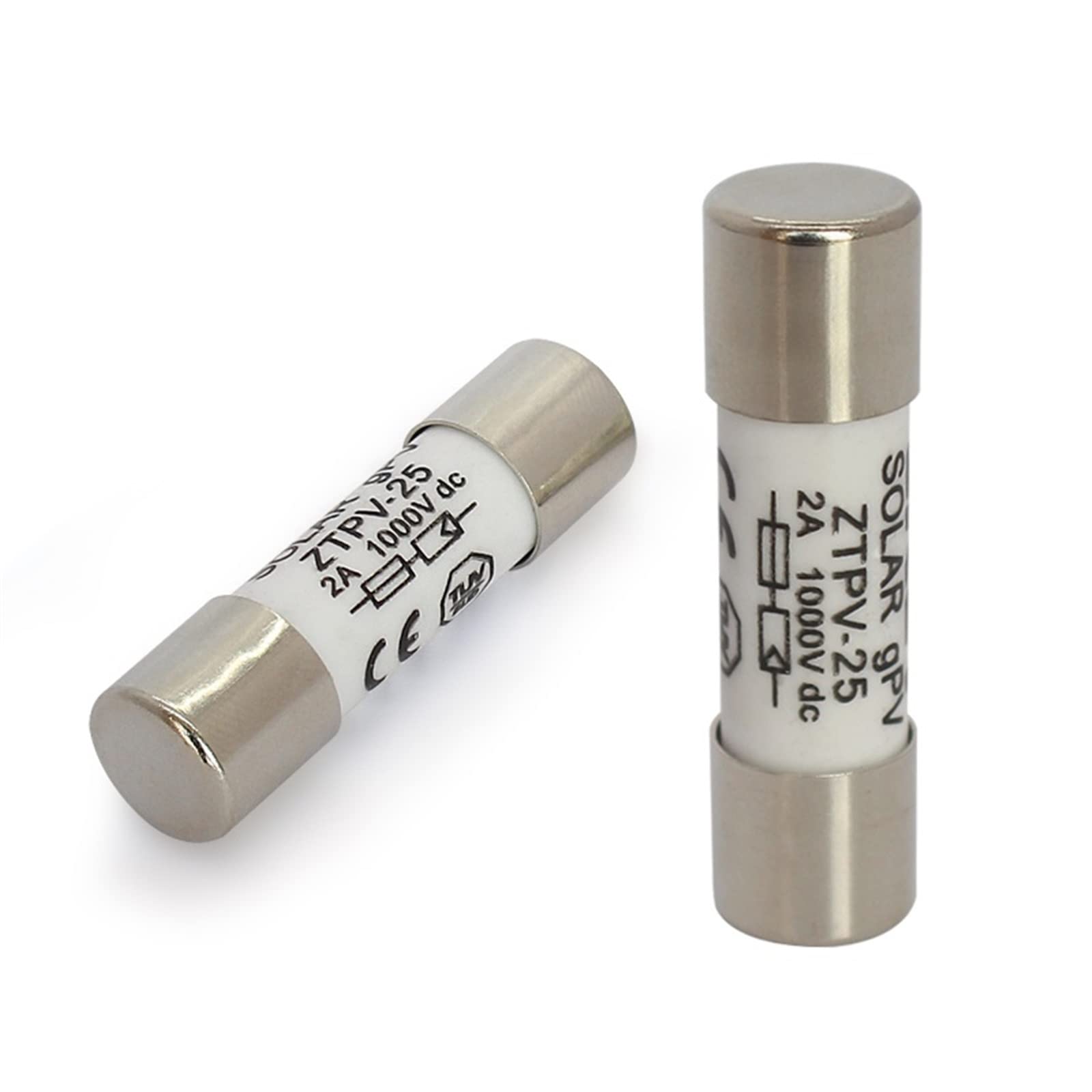 150 pcs PV Solar Fuse 2A-30A 1000VDC Fusible 10x38mm PV for Solar Power System(5A)
