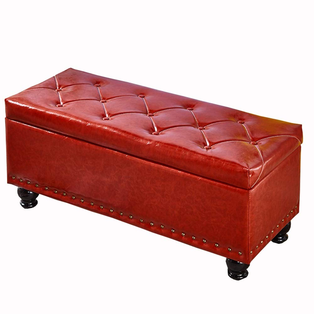 Siège rembourré en PU ignifuge et coffre de rangement design