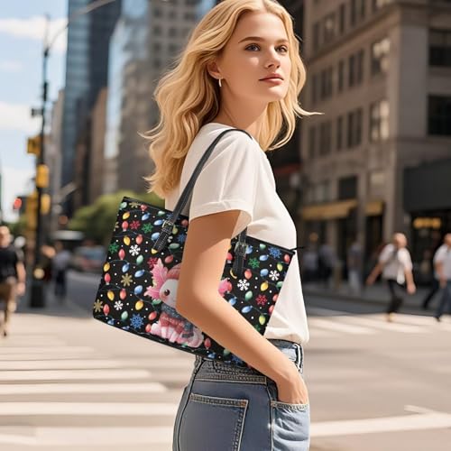 Christmas Tote Bag for Women Purse Bags PU Leather Shoulder Makeup Clutch Bag for Ladies 2 Piece4