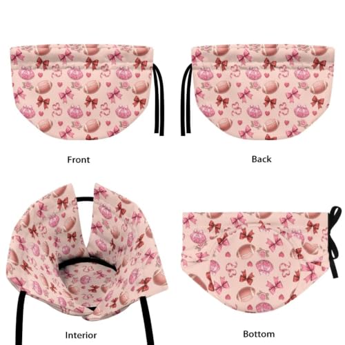 Image of Pink Bow Tea Cosy for Teapot Insulated Kettle Cover Fall Breakfast Warmer Kitchen Teapot Dust Covers Washable Tea Cozy Tabletop Decorations for Afternoon Tea Coffee Party