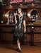 PrettyGuide Women's 1920s Dress Sequin Flapper Dress with Sleeve XL Gold