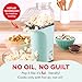 DASH Fresh Pop Popcorn Maker - Oil-Free, Air Popcorn Popper - With Measuring Cup & Recipe Guide - Perfect for Movie Nights - 16 Cups, Aqua