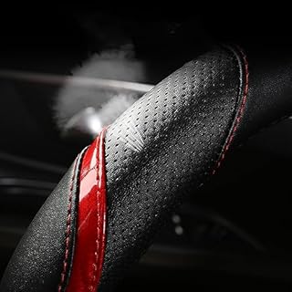 Car Steering Wheel Cover, for Peugeot 2008 2014-2019 Premium Antiskid All Inclusive Steering Wheel Protector,A