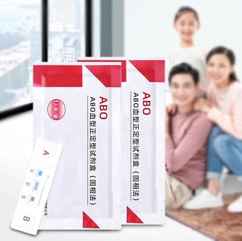 ABO血液型検査キット、血液型検査カード、3分で結果がわかる、自宅でセルフテスト、便利で速い、2個のサムネイル