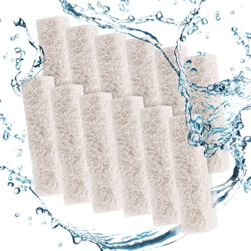 Toymis 12 Pcs Ammonia Reducer Specialty Filter Pads For Aqueon Quietflow Led Pro Model 20/75, High-Density Sponge Fish Tank Filter Cartridges #TOP22