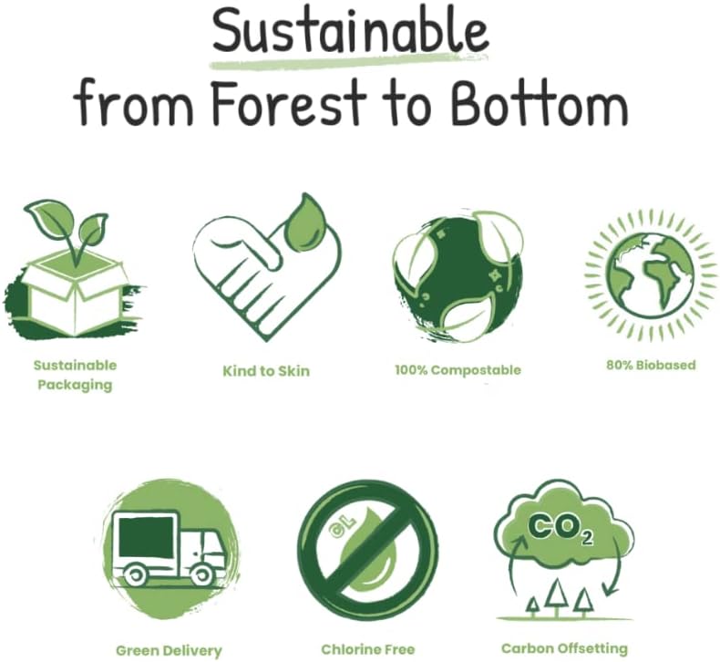 Mama Bamboo, Sustainable Bamboo Nappy Pants, Soft Breathable Bamboo Viscose, Super Absorbent Core - Image 5