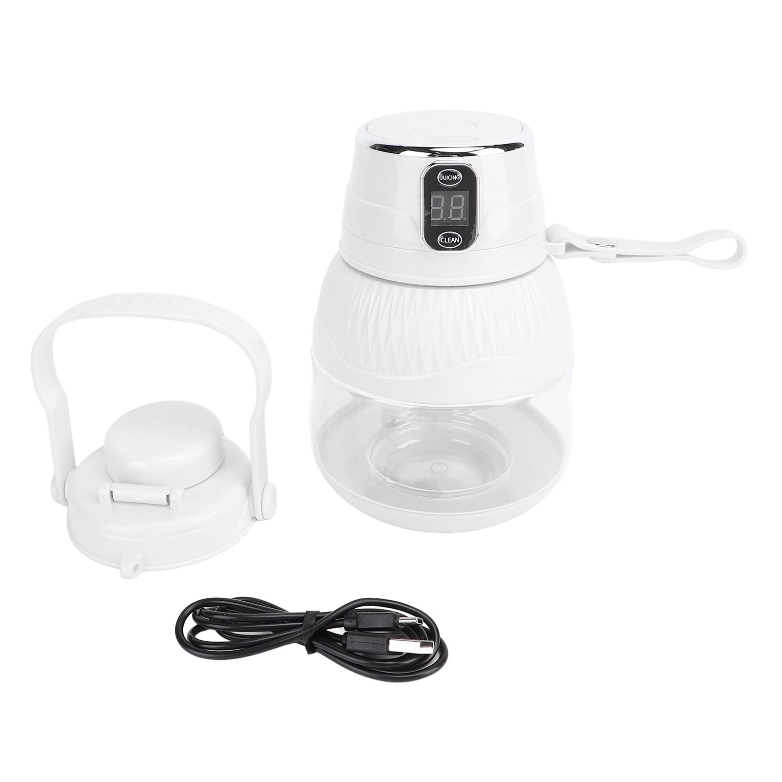 Portable Blender Cup, Cordless Multifunctional Juicer Blender Mini Blender Portable Blender For Shakes and Smoothies (White)