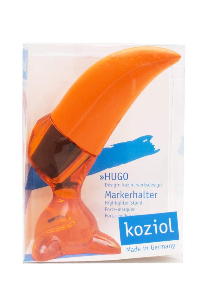 Koziol 5577509 Hugo Fosforlu Kalem Koyu Turuncu