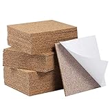 [page_title]-SUPVOX 80 Stück Cork Board Sheets für DIY Blank Cork Coasters Mat Dekorative Kork Wandfliesen Selbstklebende Cork Squares