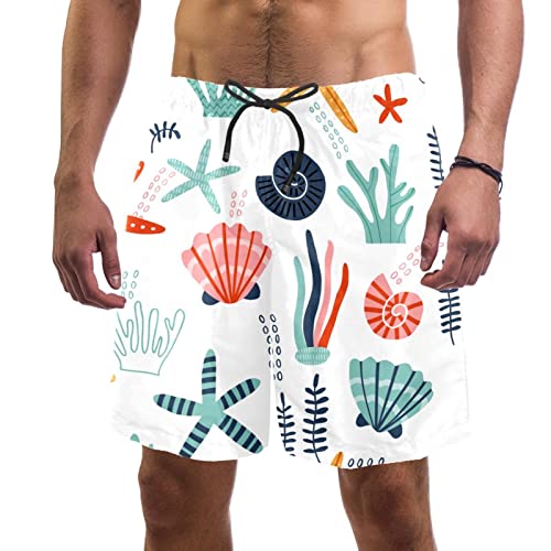 Short de bain homme Yuzheng au motif escargot original et séchage rapide