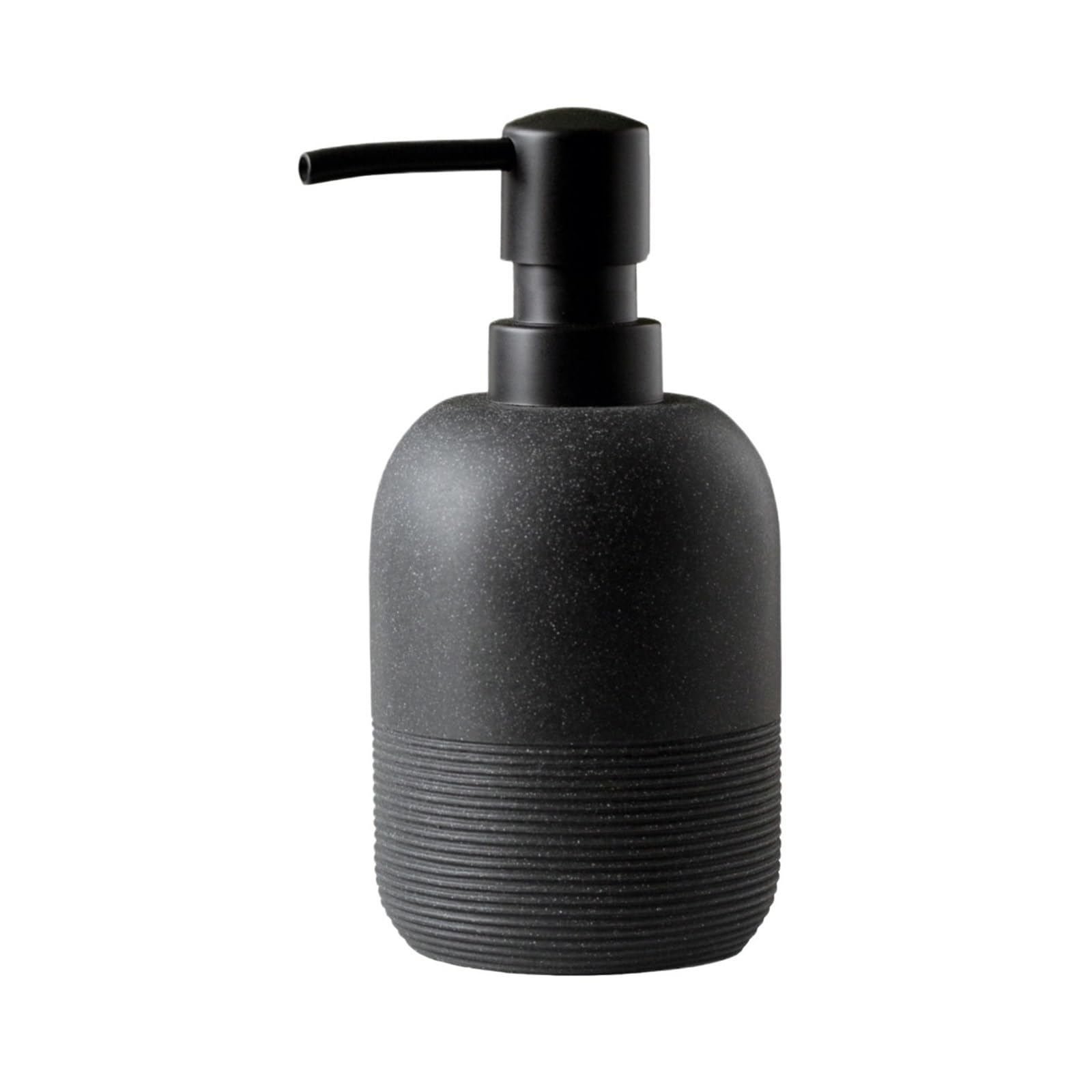 soap dispenser Luxury Resin Refillable Liquid Soap Dispenser Pump Bottle For Bathroom Vanity, Countertop, Sink(Black)