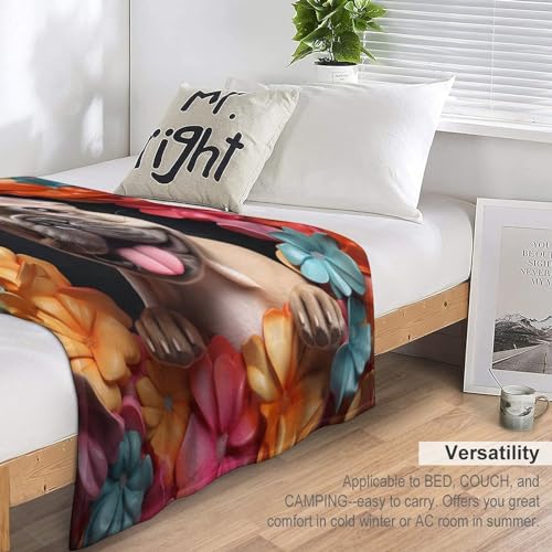 Couverture flanelle douce premium pour canapé et lit de chien - 7
