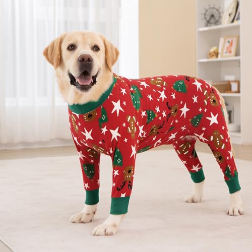 Image of kzrfojy Dog Recovery Suit for Dogs After Surgery Female Male Medium Large Dog Neuter Spay Onesie for Shedding Prevent Licking Surgical Wound Dog Cone Alternative