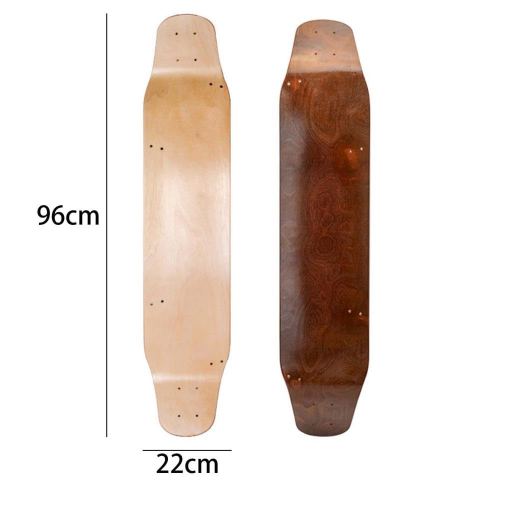 Oshhni Planche à roulettes pré-Trous 36.22 ''x 8.66'' en Bois Construction Robuste Longboard Deck Mountainboard Deck