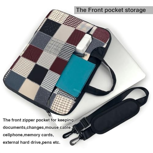 Maletín impermeable para laptop 15.6 pulgadas tipo patchwork miniatura 6