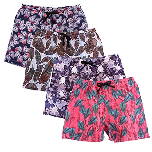 Kit com Quatro Bermudas Estampadas Praia - Telo (GG)