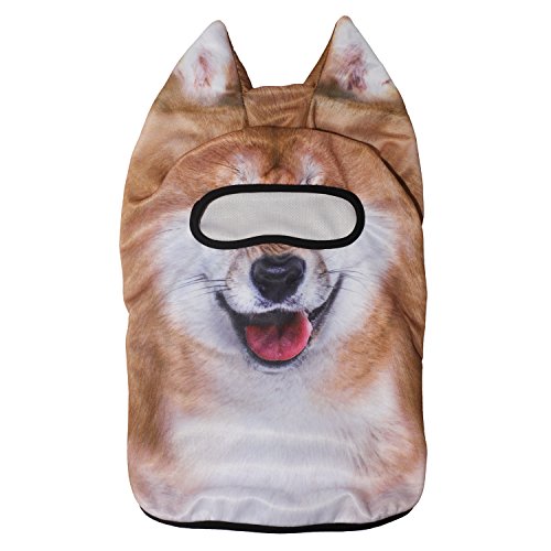 Image of WTACTFUL 3D Animal Ears Balaclava, Breathable Face Mask for Halloween