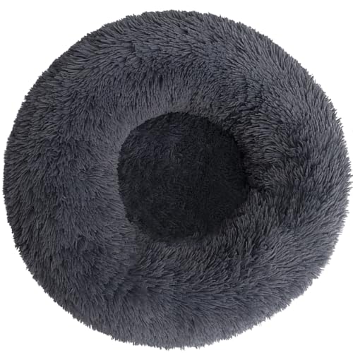 Ahuwaihpmal Anti-Slip Round Pet Bed for Small and Medium Dogs and Cats - Cuddler Cushion for Pets Up to 3KG