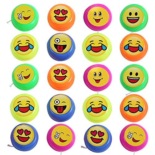 Zuzer Yoyo de plásticos,20PCS Yo-yo Profesional Yoyos Juguetes de plásticos para Niños,Niños Cute Yo-Yo Kindergarten Puzzle Classic Nostálgico Juguetes
