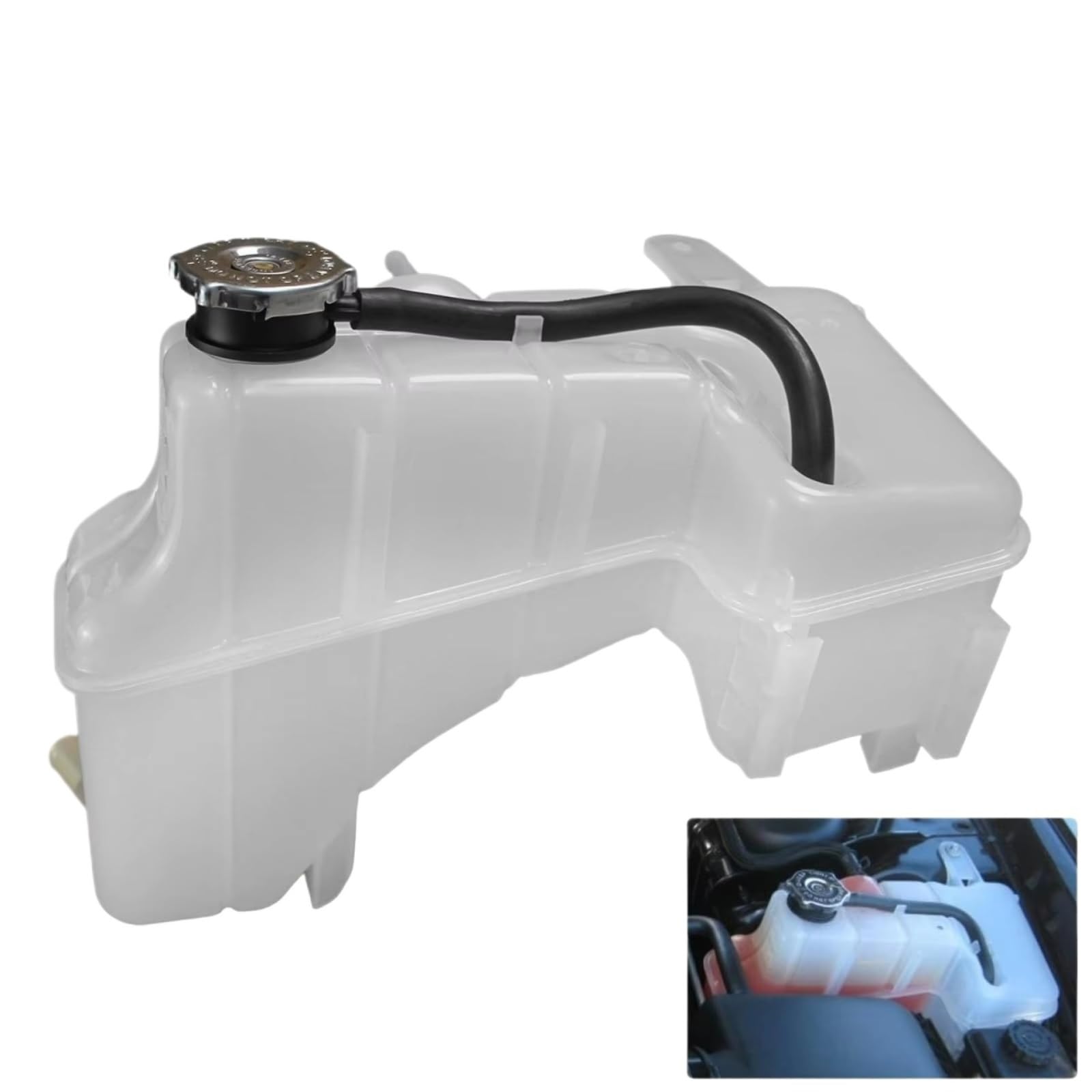 Compatibile Con Chrysler Per 300 2005-2010 Bottiglia Serbatoio Di Espansione Recupero Di Troppopieno Radiatore Con Tappo 4596466AG Vaschetta Raffreddamento