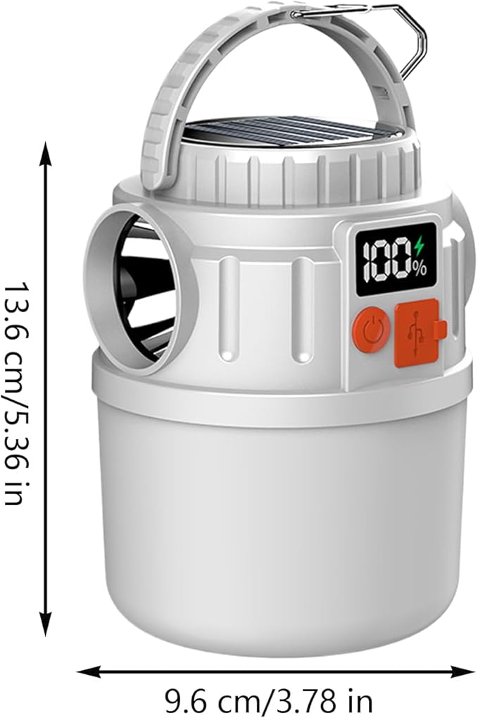 Generic Oplaadbare LED Camping Light, Solar Camping Lantern zaklamp noodhanglichten, waterdichte tentlichten voor binnenshuisactiviteiten Home Light stroomuitval wandelen photo 2