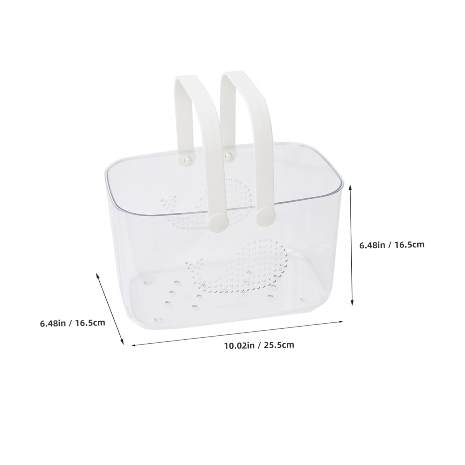 Cesta De Portátil De Plástico Transparente Para Baño Organizador Multifuncional De Gran Capacidad Para Hogar y Cocina
