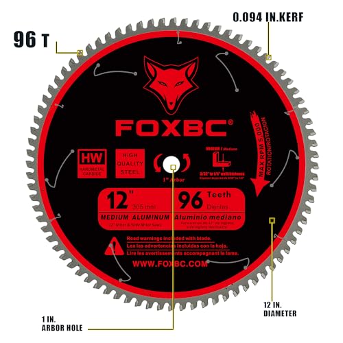 FOXBC 12-Inch 96T TCG Blade
