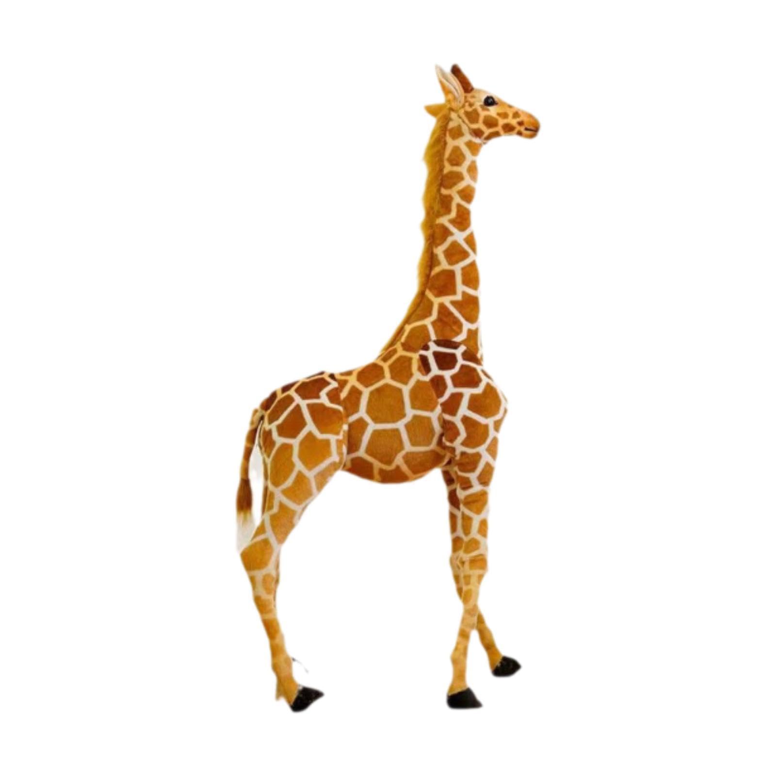 Peluche Girafe Douce Animal En Peluche Figurine Décorative Jouet Interactif Adapté pour Enfants Maison Fête, L