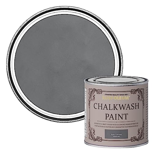 Rust-Oleum Chalkwash Wall Paint Dark Concrete 125ml