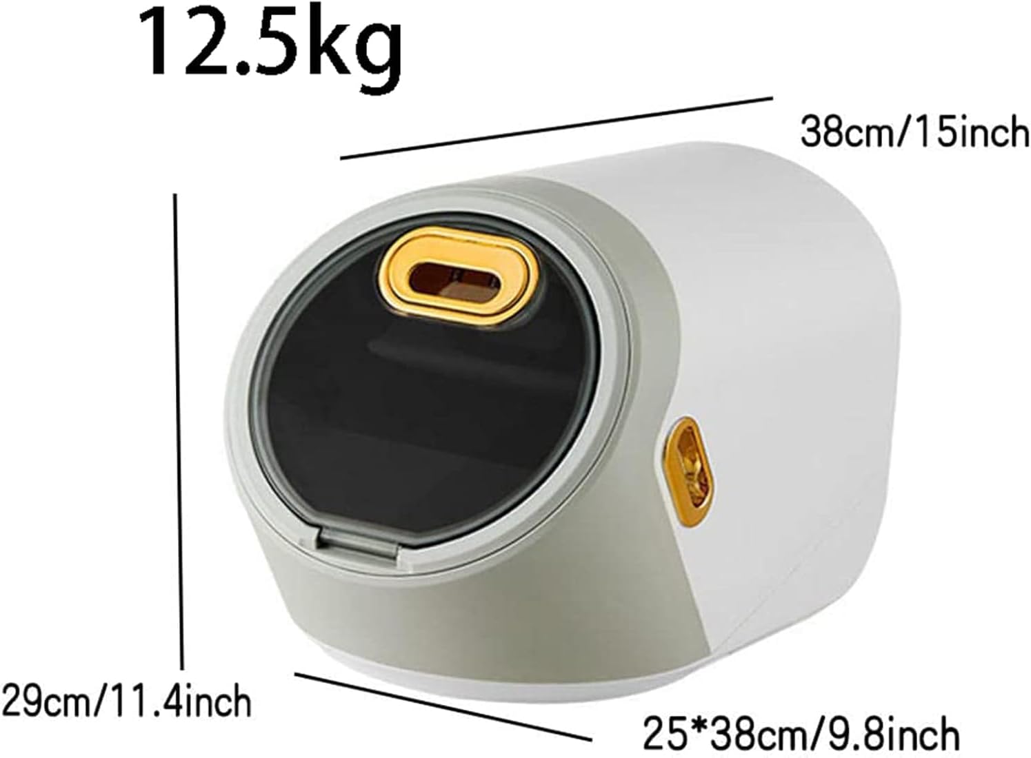 Convenient Design Stackable Clear Storage Container Airtight Rice Storage Containers with Measuring Cup,Suitable for Grains,Beans,Snacks,Dog Food