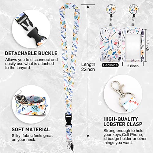 Id Badge Holder With Lanyard, Retractable Badge Holders Reels With Lanyards Adjustable, For Women Kids Teacher Nurses Doctor Student #TOP4