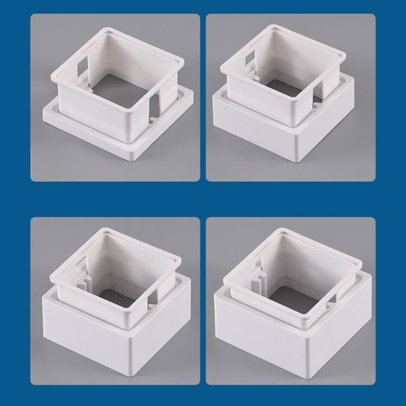 KMGDM Single Socket Spacer Electrical Outlet Box Extender Single Gang Box Extender for Living Room School Office - Image 3