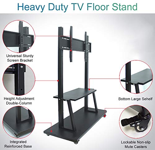 Soporte móvil para TV 32''–65'' con base pesada miniatura 2