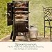 Cuisinart 36” Vertical Propane Smoker, 4 Removable Racks, Spacious BBQ Smoker with Wood and Water Trays, 15,000 BTU Heat for Smoked Meat, Brisket, Jerky, Fish, Perfect for Tailgates, Backyard, Camping