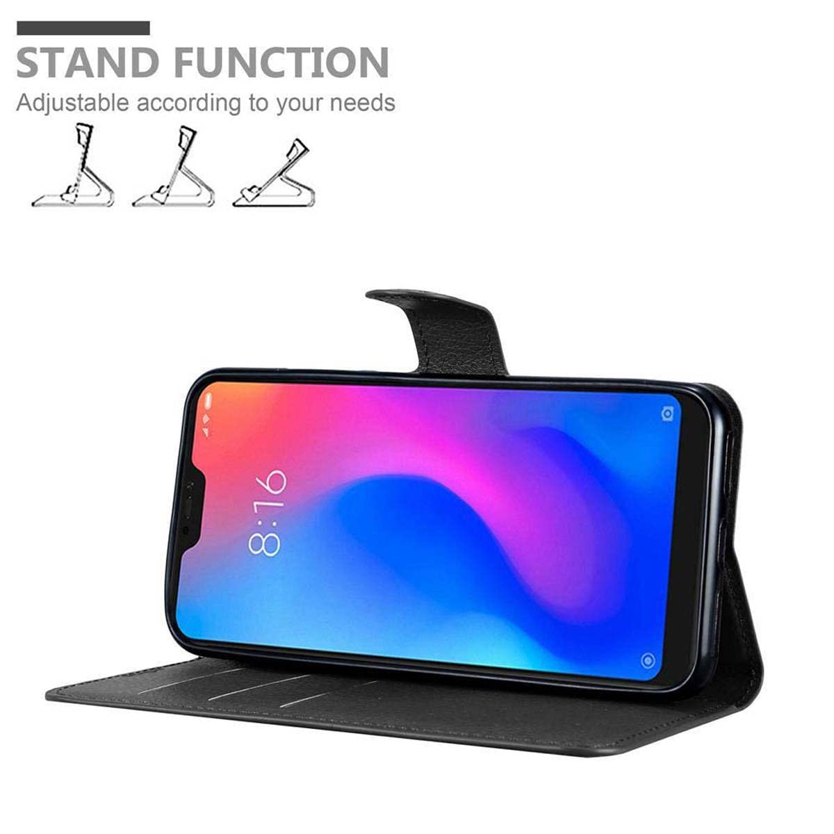 Custodia cover foderino LIBRO portafoglio per tutti Cellulari Xiaomi 1