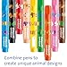 Pelikan Combino Washable Felt Tip Pens with Name Field, Children’s Learning to Draw, 9 Assorted Colours, Fibre-tip