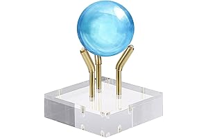 Hipiwe Gold Metal Small Display Easel for Sphere Crystal Ball Mineral Geodes Rock Seashell