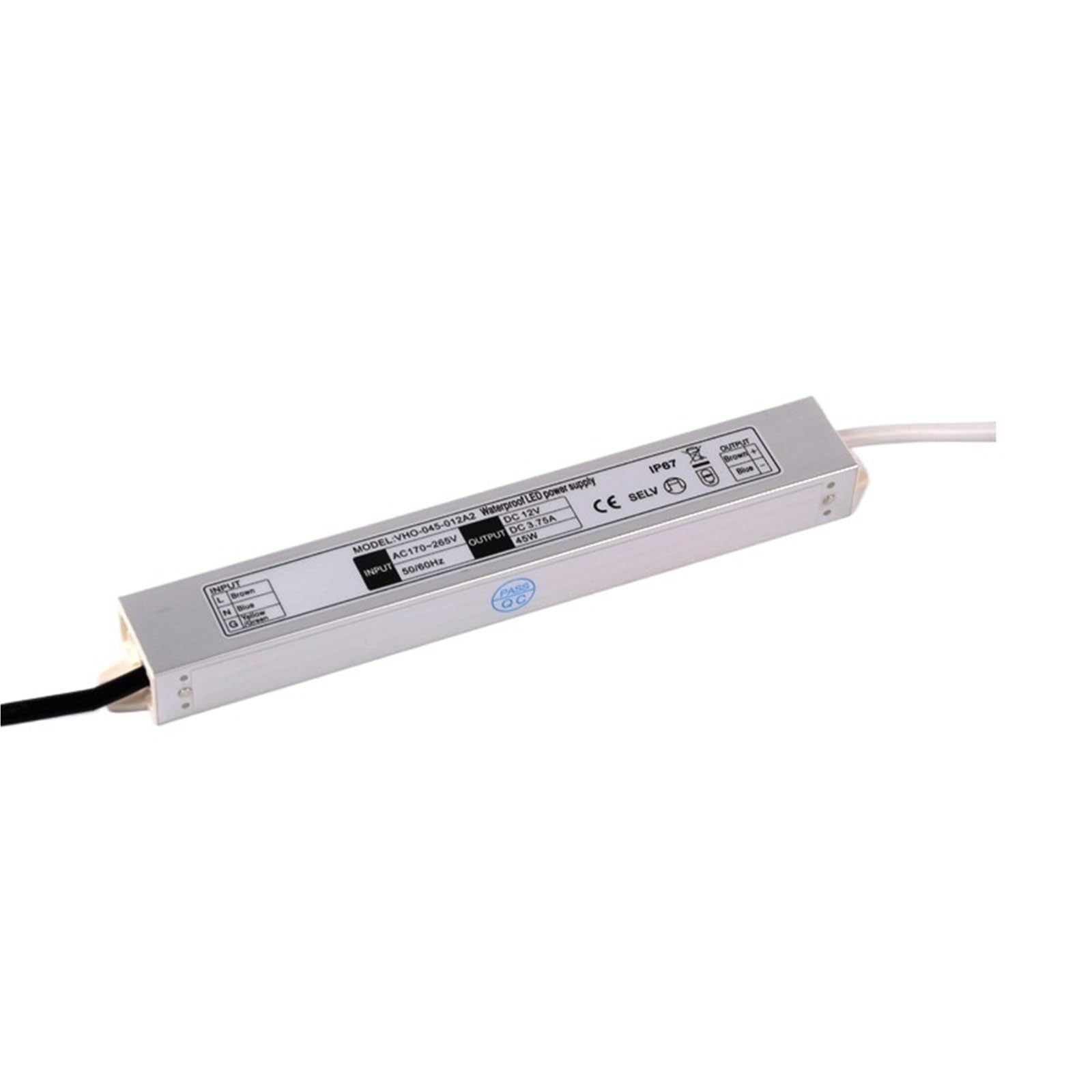 Fuente de alimentación LED impermeable 220V a 12V Driver Transformador IP67