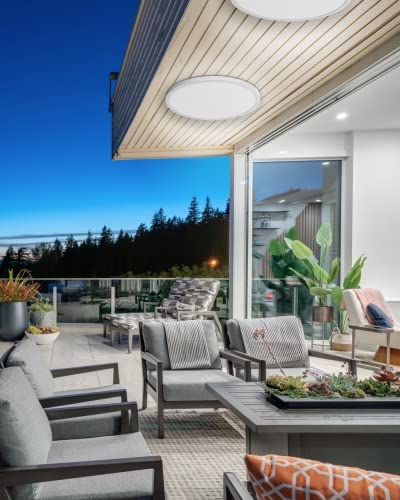 slochi Bathroom Lights,24W 2050LM Round Ceiling Lights,150W Equivalent,6500K,Ultra-Thin,Small,IP54 Waterproof Modern LED Flush Mount Ceiling Lamp for Bedroom,Kitchen,Toilet,Porch,Utility RoomØ22CM - Cosy Home Interiors slochi Bathroom Lights,24W 2050LM Round Ceiling Lights,150W Equivalent,6500K,Ultra-Thin,Small,IP54 Waterproof Modern LED Flush Mount Ceiling Lamp for Bedroom,Kitchen,Toilet,Porch,Utility RoomØ22CM - Image 3