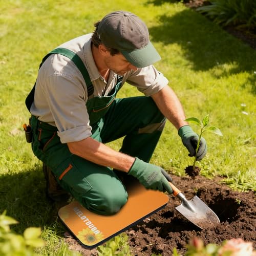 Image of MELOTOUGH Garden Kneeling Pad, 1 inch Thick Soft NBR Foam Kneeling Pads for Gardening, Cleaning, Work - Lightweight & Comfortable, 15.75 inchx7.2 inch (Sunflower)