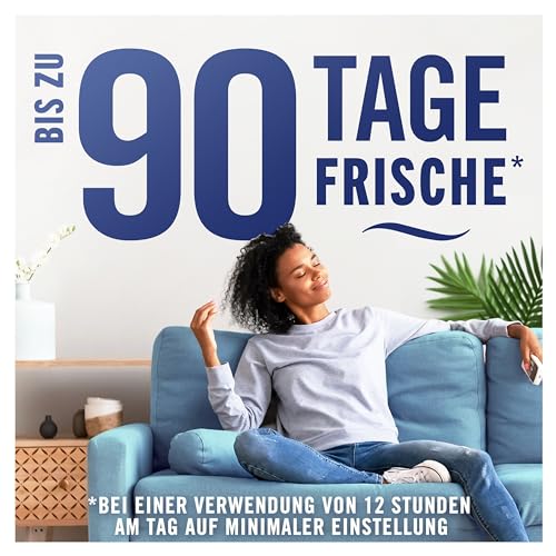 Febreze Programmierbarer Lufterfrischer 3Volution Duftstecker Starter-Kit + 4x Nachfüllflakons Lilienbrise, Elektrischer Raumduft mit 3 Wechselnden Düften Zum Bekämpfen Von Gerüchen