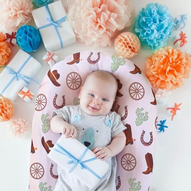 4 Pcs Western Bassinet Sheets for Boys 32 x 16 x 3 Inches Cowboy Crib Sheets Set for Standard Bed and Toddler Mattresses, Rectangle Soft Breathable West Jockey Print Newborn Bedding for Girl Boys