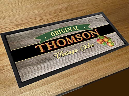 Tappetino da bar personalizzato, stile vintage, per bancone di sidro