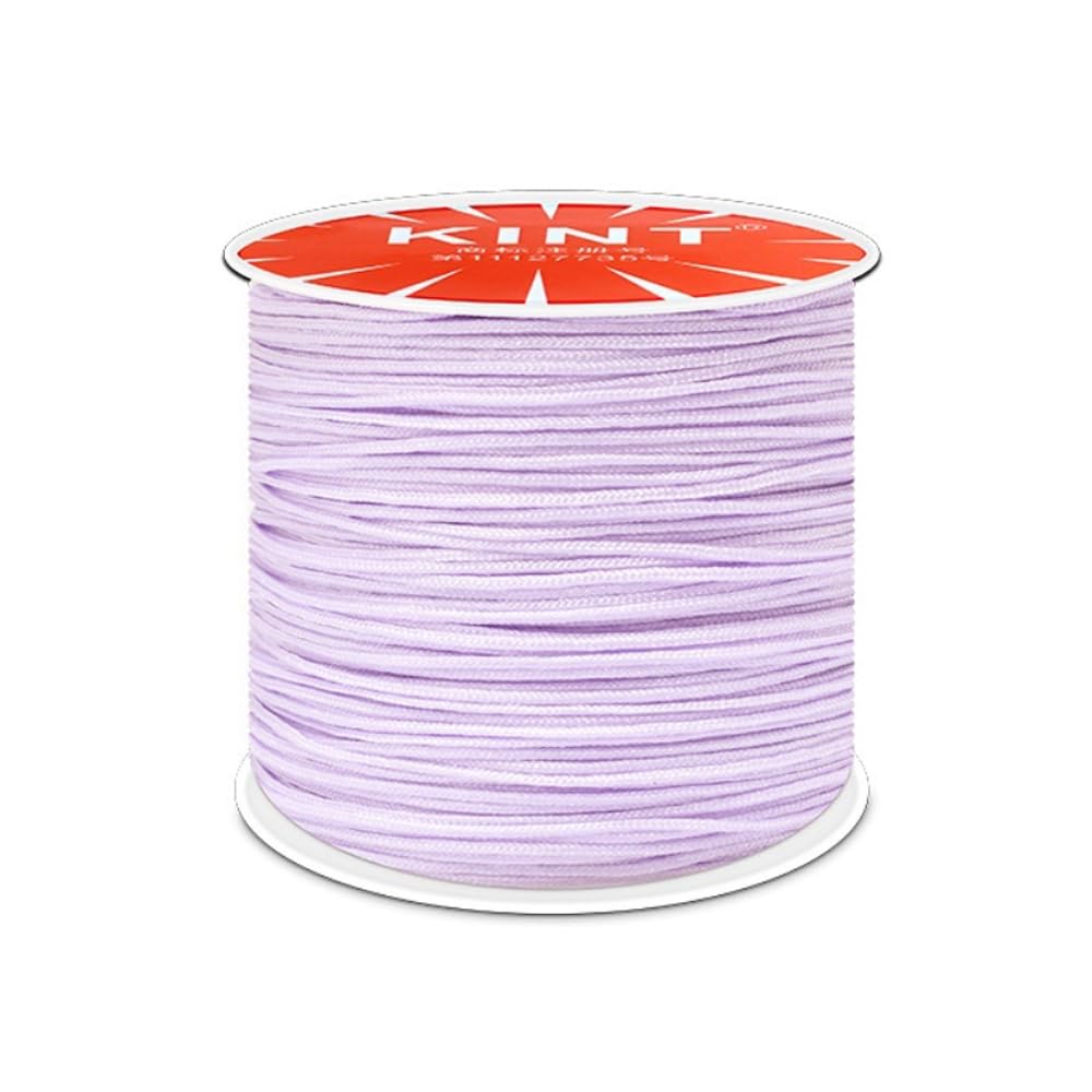 Cordon En Nylon 0,8 Mm Jaune Fluo - 45 Mètres - Pour Bijoux, Bracelets Et Macramé
