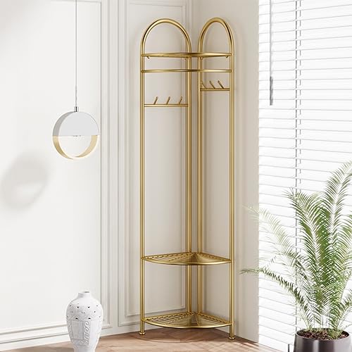 Cintres autoportants multifonctionnels d'angle pour petits appartements - 2