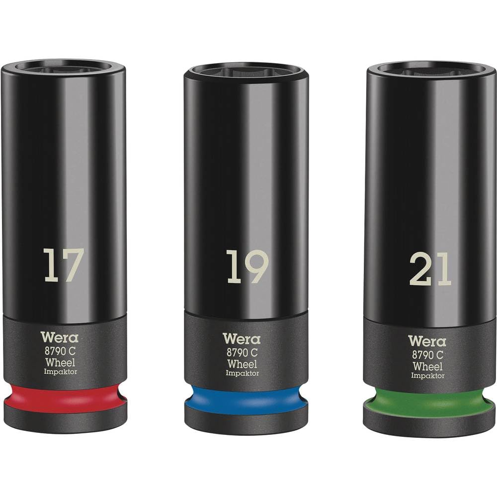 Wheel Impaktor C Set 1 Juego de llaves de vaso, de arrastre de 1/2", 3 piezas