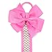 Wrapables Hair Clip and Hair Bow Holder, Hot Pink Chevron