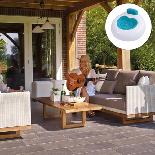 Sofá inflable de playa plegable y cómodo de PVC azul Operitacx 6